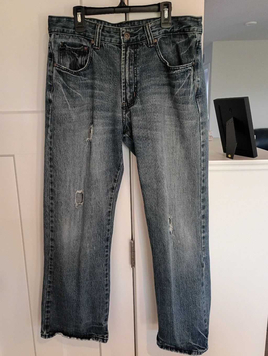 Flypaper Distressed Light Blue Straight Jeans
